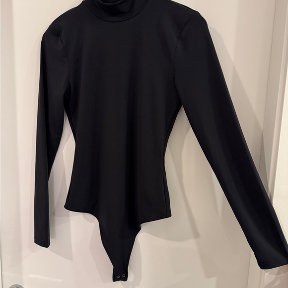Abercrombie&Fitch Soft A&F Collection Black turtle neck bodysuit long sleeve Med - Picture 9 of 13